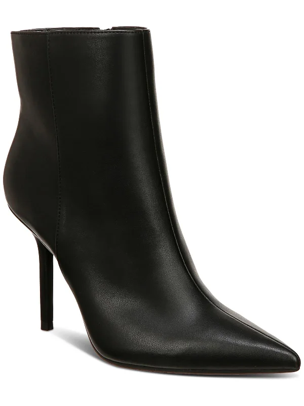 Holand Womens Patent Pointed Toe Booties