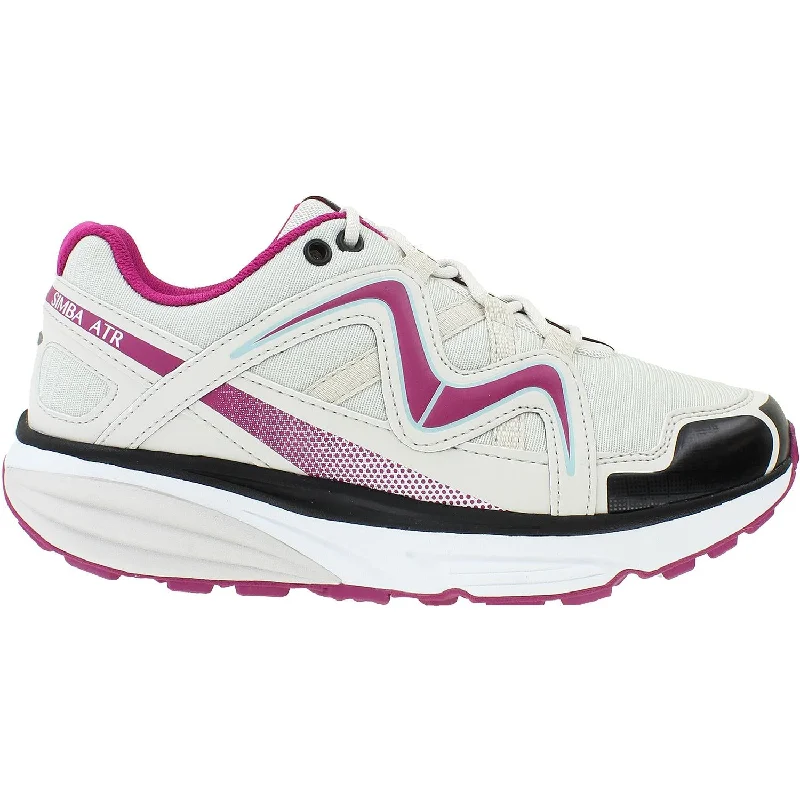 Waterproof athletic shoes for hiking-Women's MBT Simba ATR Grey/Purple Synthetic/Mesh