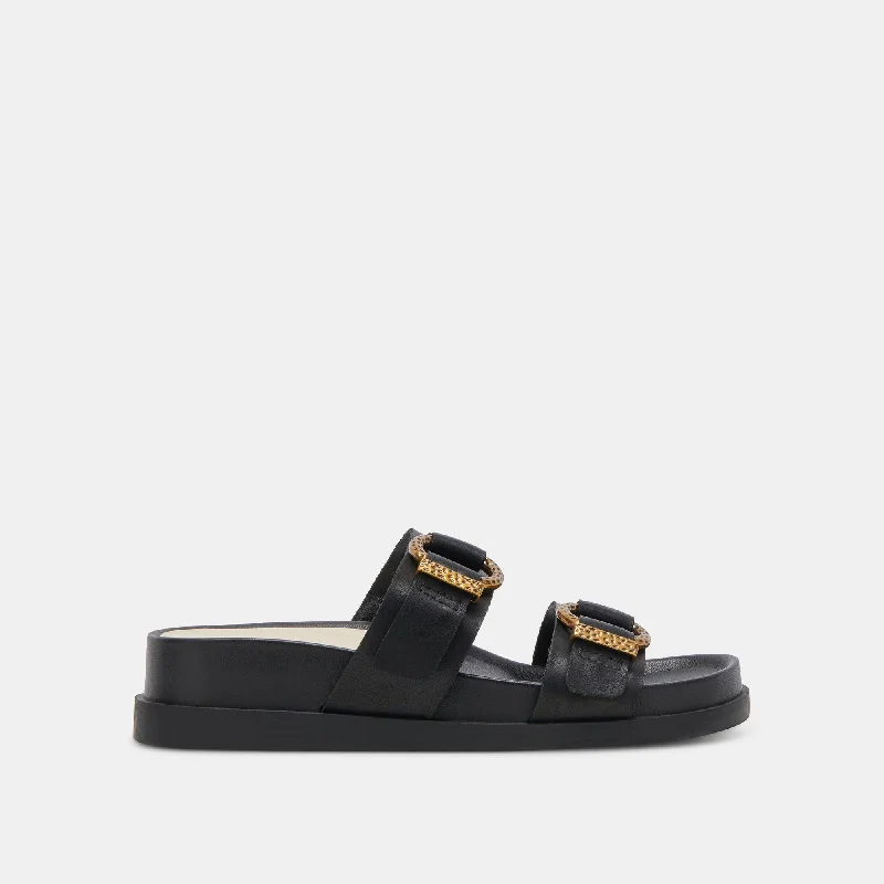 Sandals for daily commuting-SOYA SANDALS ONYX LEATHER