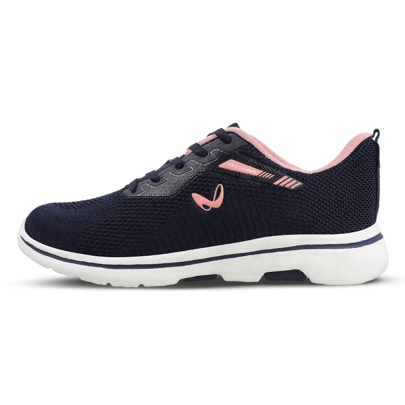 Women's Lace-up Walking Shoes - WS9901 Navy Blue