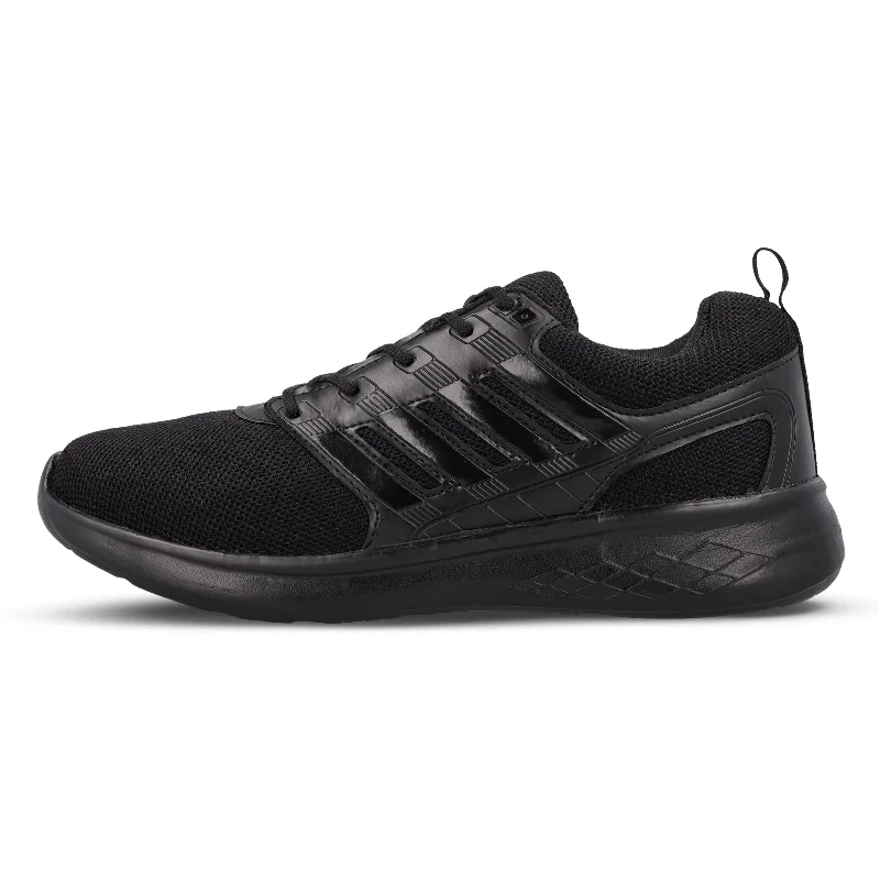 Boy's Lace-up Sports Shoe - WS3008 Black Black