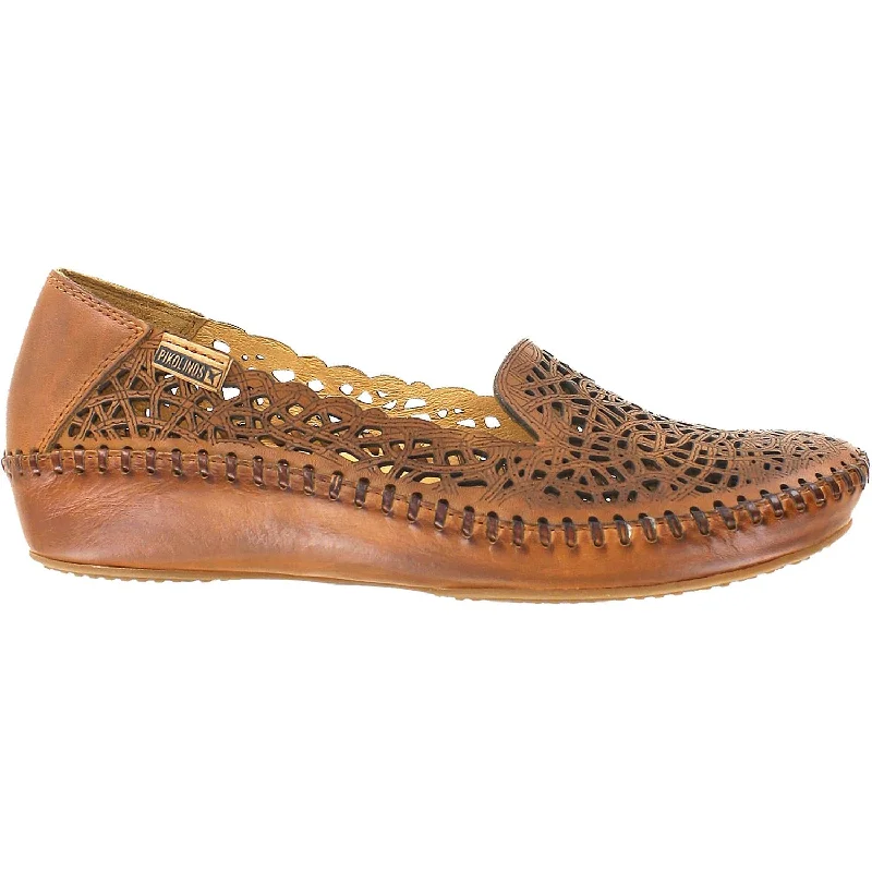 casual shoes for men with classic lace-up design for timeless look-Women's Pikolinos Puerto Vallarta 655-3630 Brandy Leather