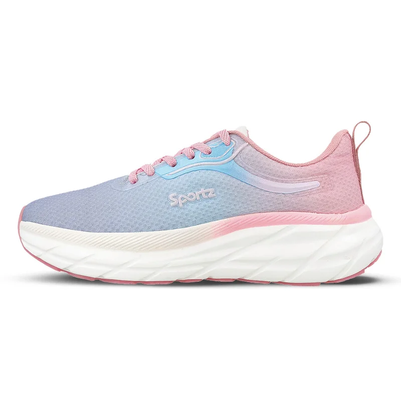 Women's Lace-up Sports Shoe - WS9917 Peach Sky