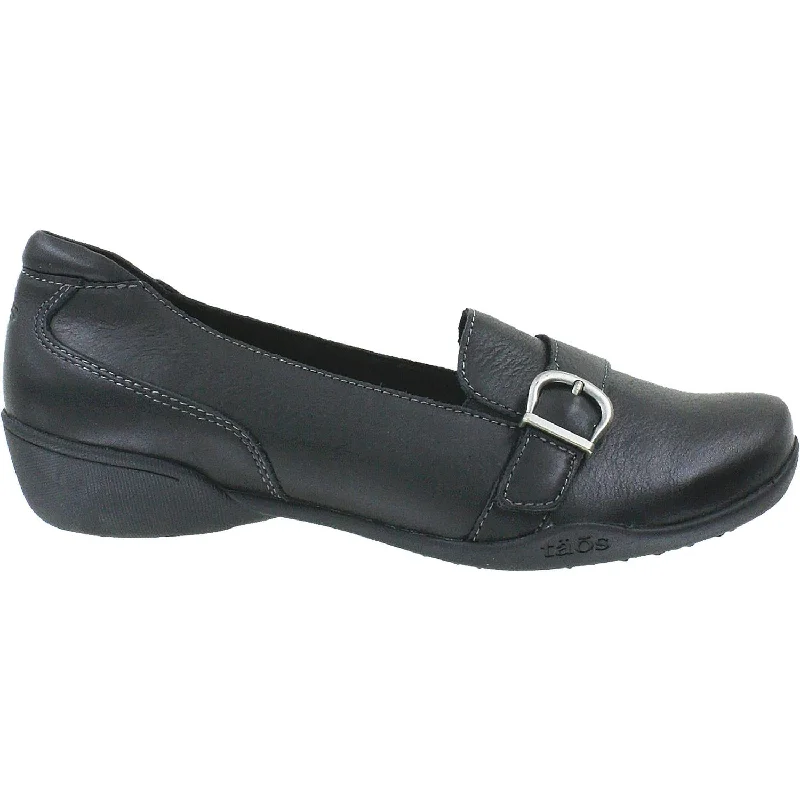 casual shoes for women with retro design for a vintage feel-Women's Taos Upp Black Leather