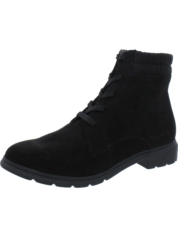 Ankle Boots with bold patternsAnkle Boots with bold patternsNetworking Womens Faux Suede Ankle Combat & Lace-up Boots