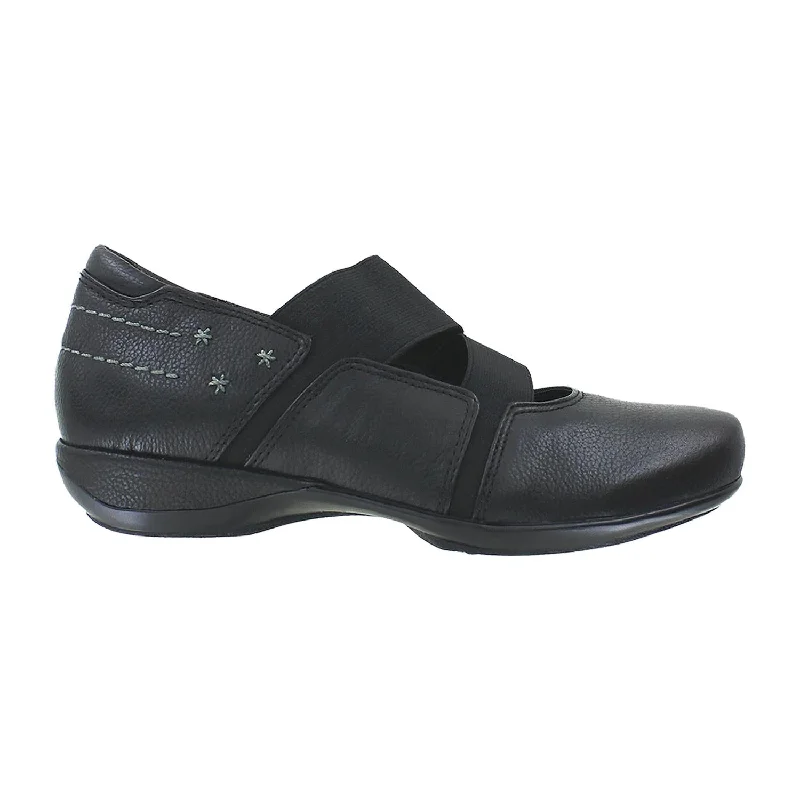 casual shoes for men with soft leather material-Women's Aetrex Julie Black Leather