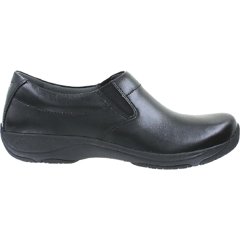 casual shoes for women with plush lining for extra comfort-Women's Dansko Ellie Black Leather